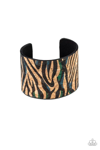 Paparazzi Accessories Show Your True Stripes - Blue Bracelet 