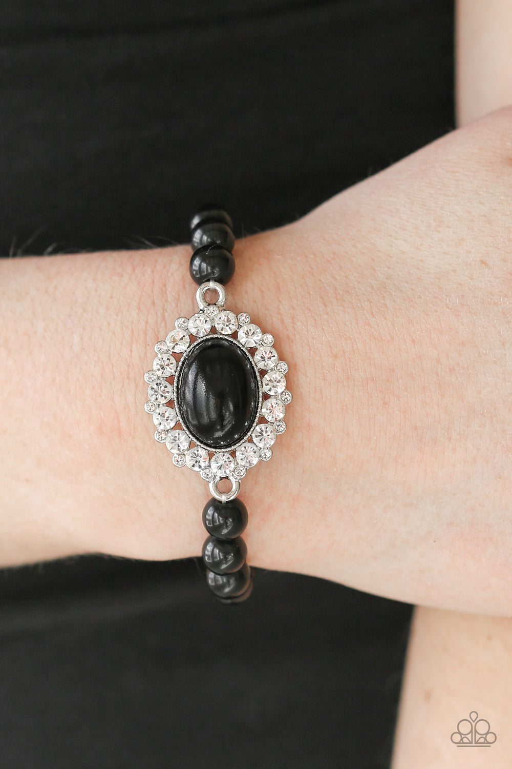 Paparazzi Accessories Starry-Eyed Starlet - Black Bracelet 