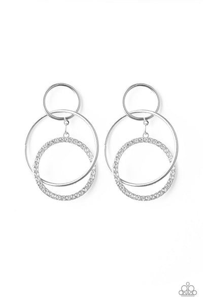 Paparazzi Accessories Metro Bliss - White Earrings 