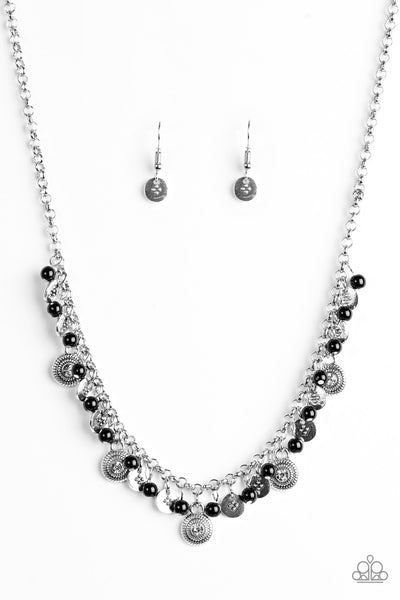 Paparazzi Accessories Fashion Formal - Black Necklace & Earrings 