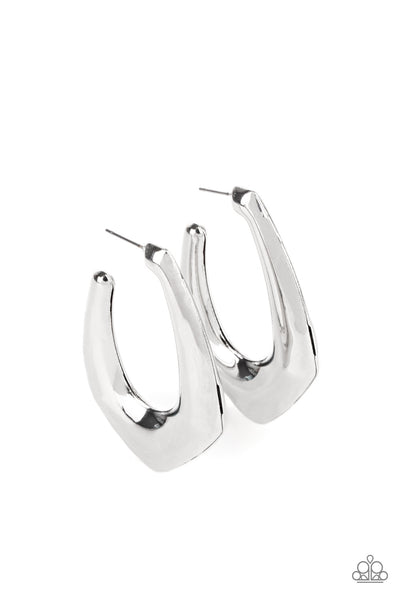 Paparazzi Accessories Find Your Anchor - Silver Earrings 