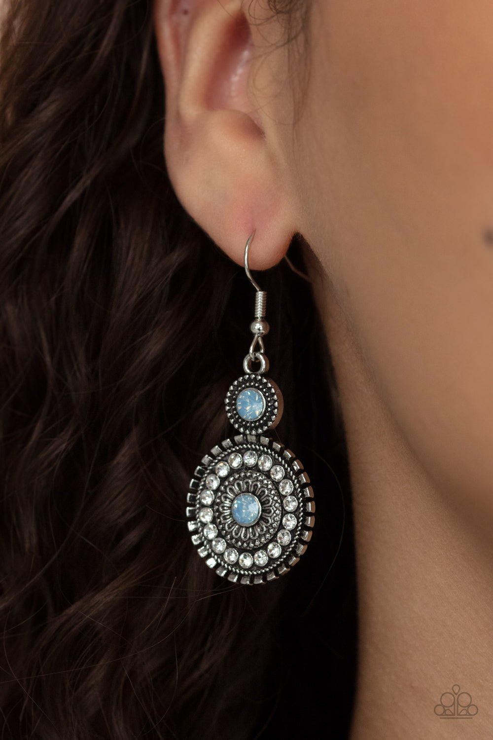 Paparazzi Accessories Opulent Outreach - Blue​ Earrings 