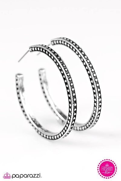 Paparazzi Accessories TRIBE As You May Silver Earrings 