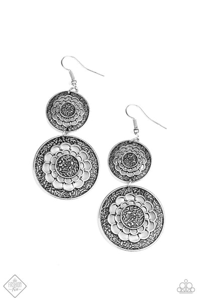 Paparazzi Accessories Merry Marigolds Silver Earrings 