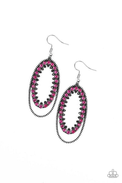 Paparazzi Accessories Marry Into Money - Pink Earrings 