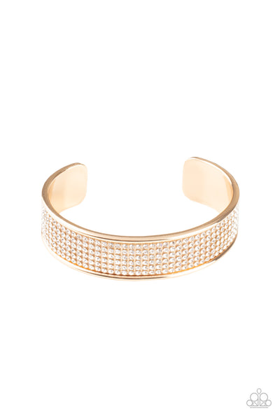 Paparazzi Accessories Cant Believe Your ICE - Gold Bracelet 