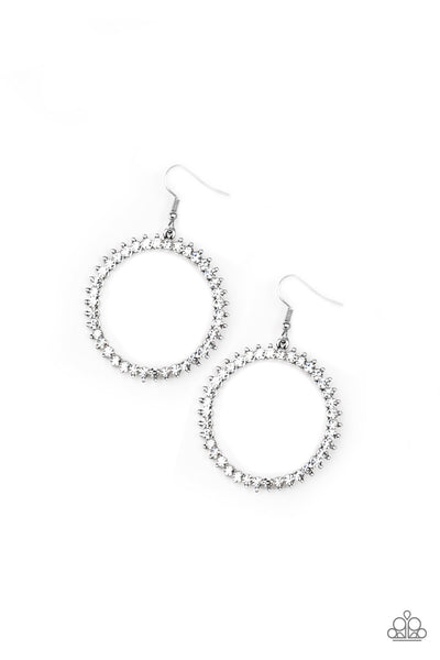 Paparazzi Accessories Spark Their Attention - White Earrings 