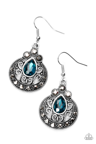 Paparazzi Accessories Royal Refinery - Blue Earrings 