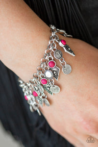 Paparazzi Accessories Triassic Trade Route - Pink Bracelet 