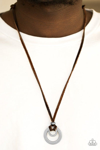 Paparazzi Accessories Get To High Ground - Brown Necklace 