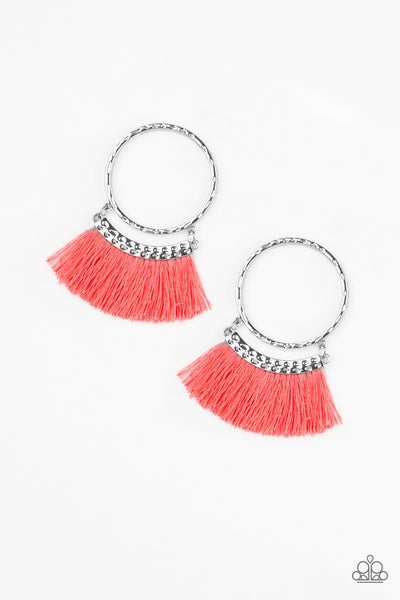 Paparazzi Accessories This Is Sparta! - Orange Earrings 