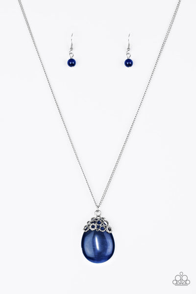 Paparazzi Necklace Nightcap and Gown - Blue