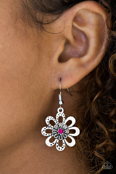 Paparazzi Accessories Fashion Floret - Pink Earrings 