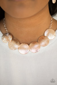 Paparazzi Accessories Glued To The SPOTLIGHT - Rose Gold Necklace 