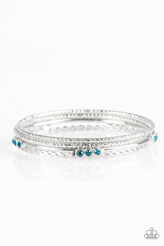 Paparazzi Accessories Subtle Shimmer - Blue Bracelet 