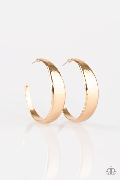 Paparazzi Accessories HOOP and Holler - Gold Earrings 