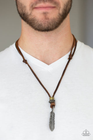 Paparazzi Accessories That QUILL Be The Day - Brown Necklace 