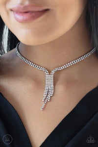 Paparazzi Accessories Double The Diva - White Choker