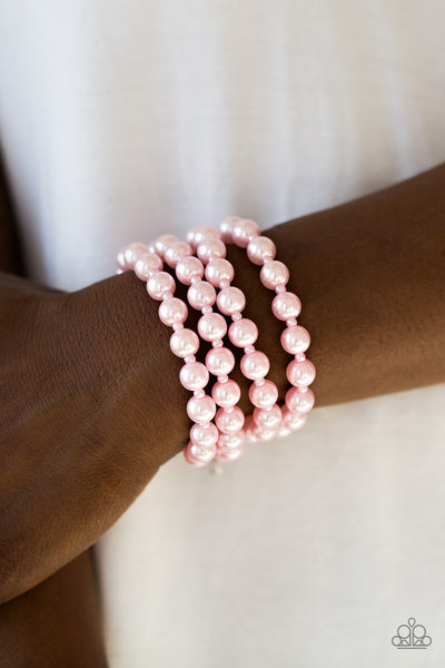 Paparazzi Accessories Work The BALLROOM - Pink Bracelet 