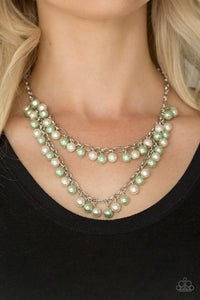 Paparazzi Accessories Beauty Shop Fashion - Green Necklace & Earrings 