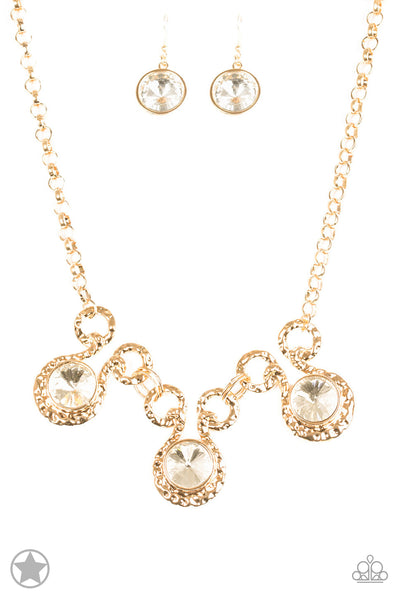 Paparazzi Accessories Hypnotized - Gold Necklace & Earrings 