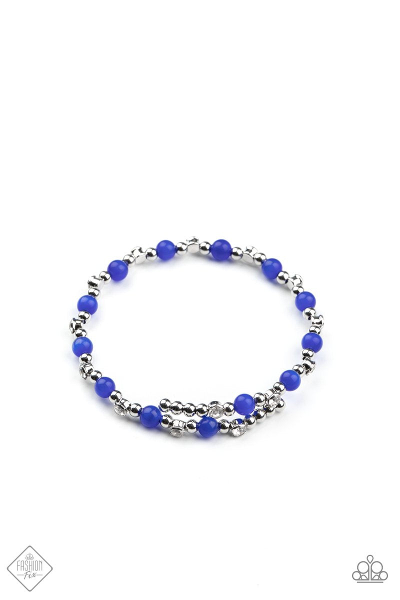 Paparazzi Accessories Ethereally Entangled - Blue Bracelet 