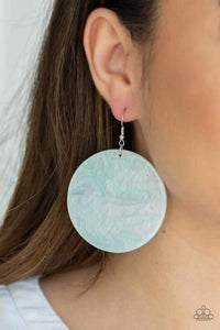 Paparazzi Accessories Sea Where It Goes Green Earrings 