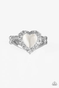 Paparazzi Accessories Love Is In The Air - White Ring