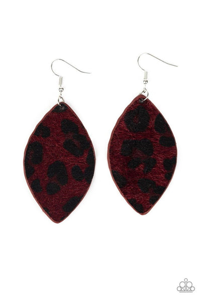 Paparazzi Accessories GRR-irl Power! Red Earrings 