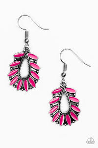 Paparazzi Accessories Rainforest Romance - Pink Earrings 