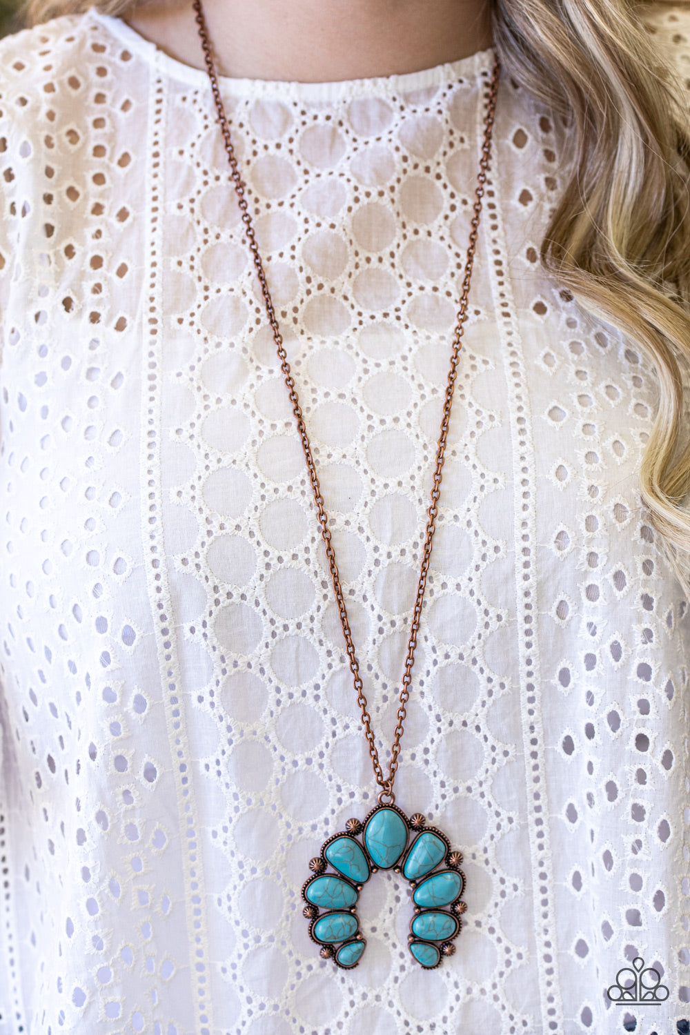 Paparazzi Accessories Stone Monument - Copper Necklace & Earrings 