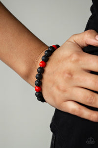 Paparazzi Accessories All Zen - Red Bracelet 