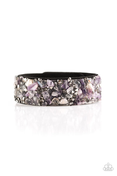 Paparazzi Accessories Totally Crushed It - Purple Bracelet 