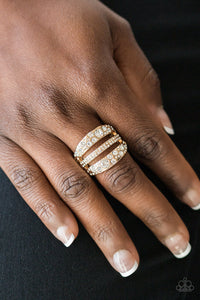 Paparazzi Accessories Stacks On Stacks On Stacks - Gold Ring