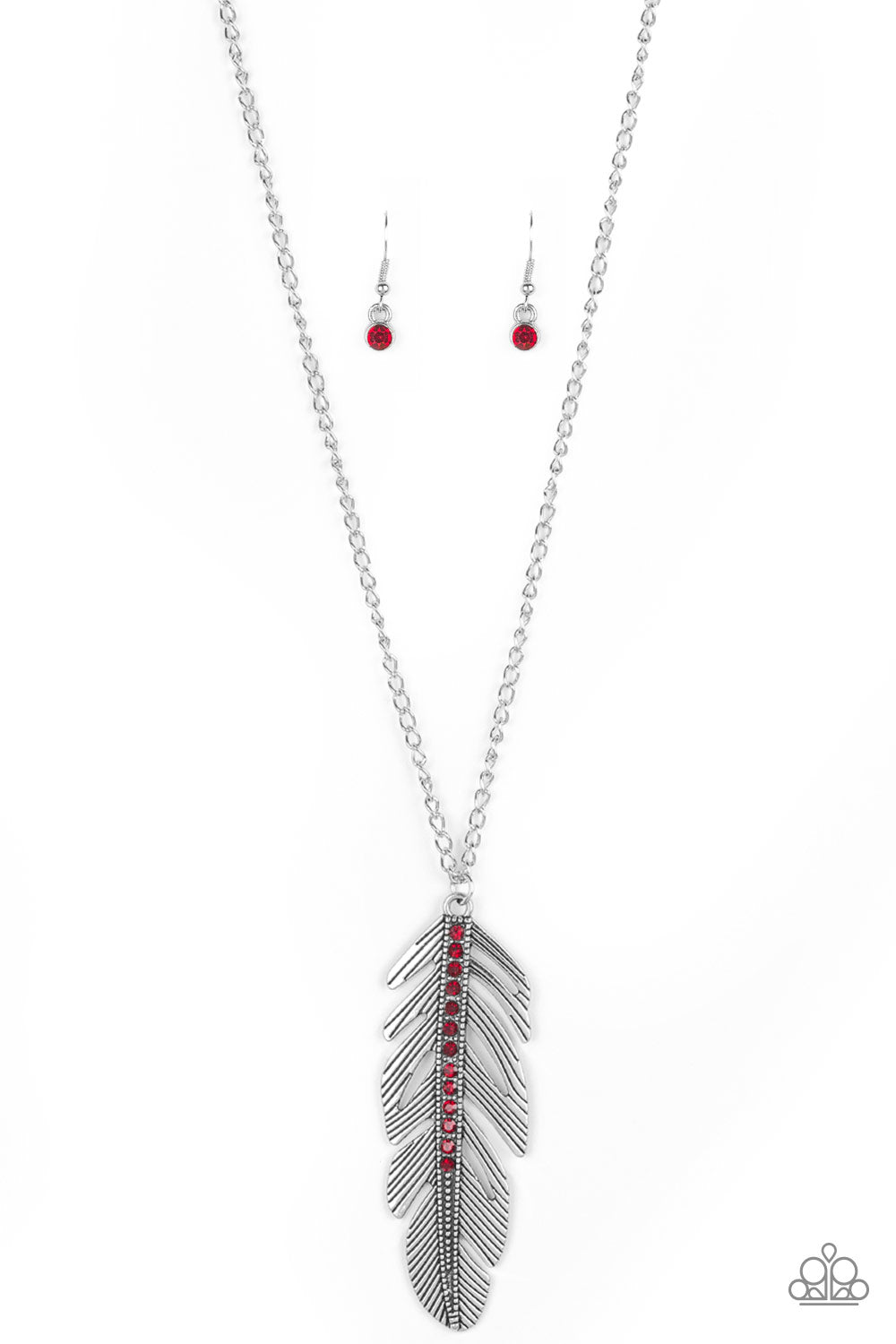 Paparazzi Accessories Sky Quest - Red Necklace & Earrings 