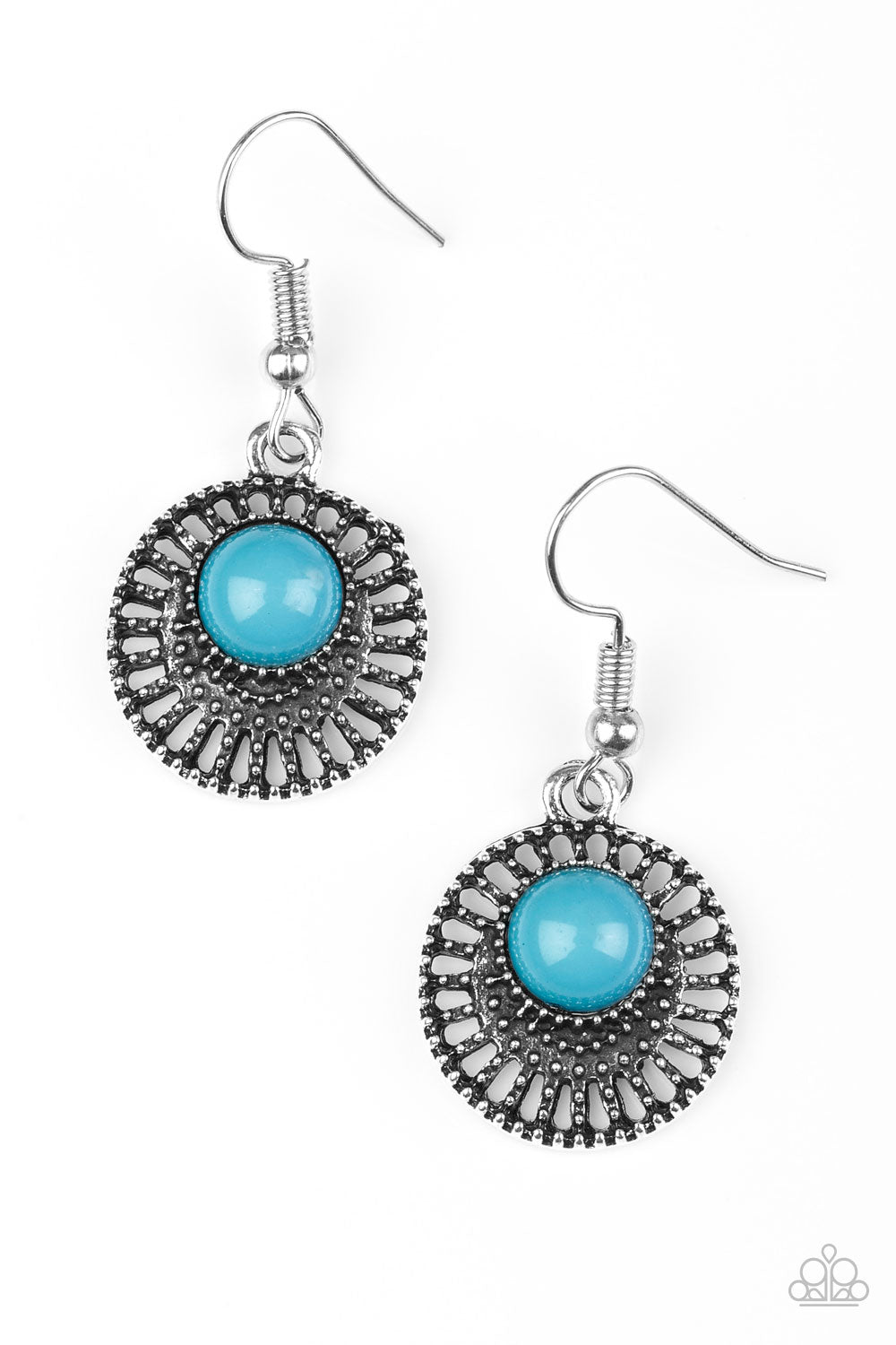 Paparazzi Accessories Stylishly Saharan - Blue Earrings 