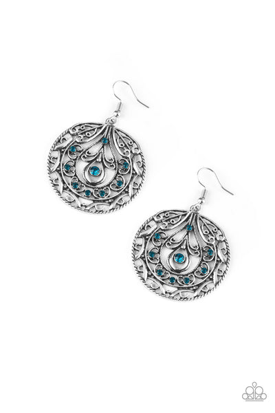 Paparazzi Accessories Choose To Sparkle - Blue Earrings 