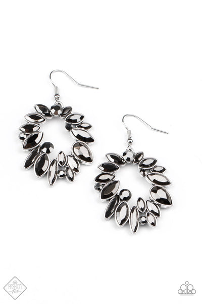 Paparazzi Accessories Try as I DYNAMITE - Silver Earrings 