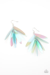 Paparazzi Accessories Holographic Glamour - Multi Earrings Iridescent