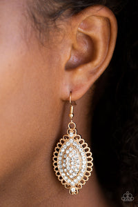 Paparazzi Accessories Pretty Prestigious - Gold Earrings 
