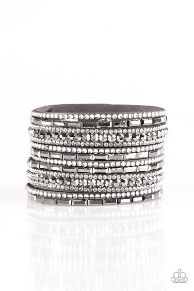 Paparazzi Accessories Wham Bam Glam - Silver Bracelet 