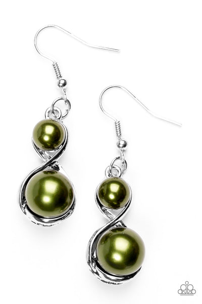 Paparazzi Earring Set The Stage - Green