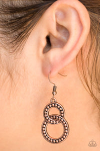 Paparazzi Accessories Perfect ZEN - Copper Earrings 