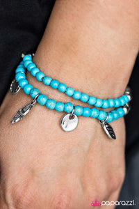 Paparazzi Accessories A Helping Hand - Blue Bracelet 