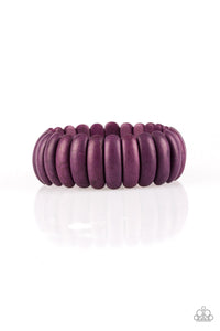 Paparazzi Accessories Peacefully Primal - Purple Bracelet 