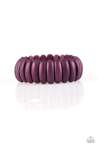 Paparazzi Accessories Peacefully Primal - Purple Bracelet 