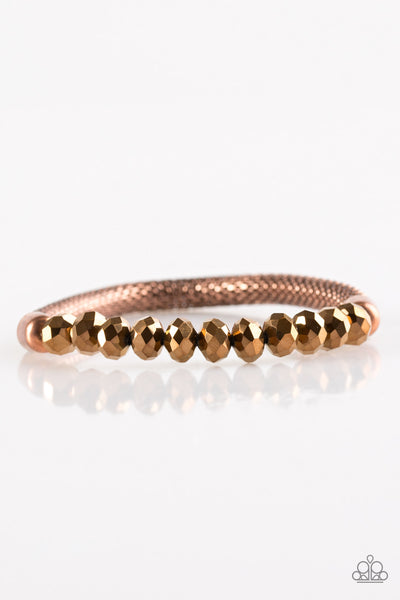 Paparazzi Accessories Glamorously Grunge - Copper Bracelet 
