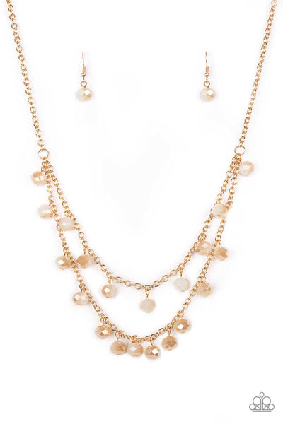 Paparazzi Accessories Super Supernova - Gold Necklace & Earrings