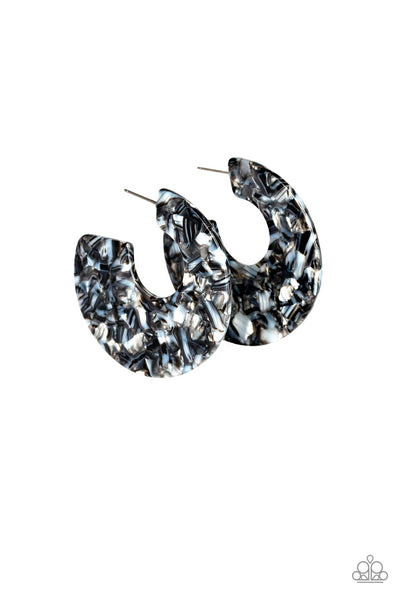 Paparazzi Accessories Tropically Torrid - Black Earrings 