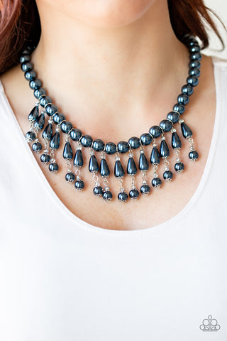 Paparazzi Accessories Miss Majestic - Blue Necklace & Earrings 